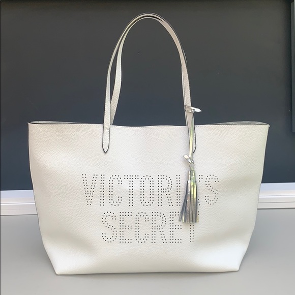 Victoria's Secret Handbags - Victoria’s Secret tote white large leather bag.